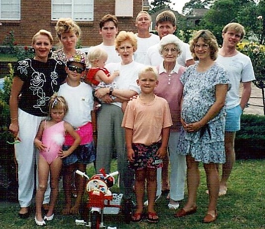 1988 Christmas family photo