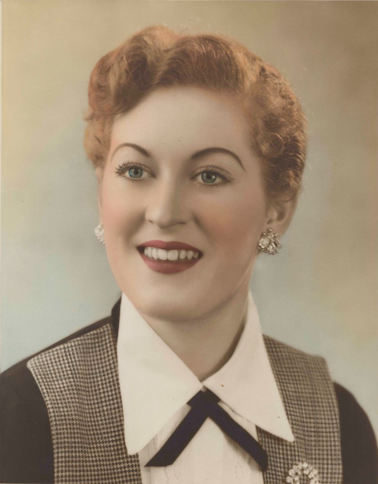 Fay Watts Aged 19 – Photo taken by Slazenger, as part of her Miss NSW (1953) Quest entrant sponsorship